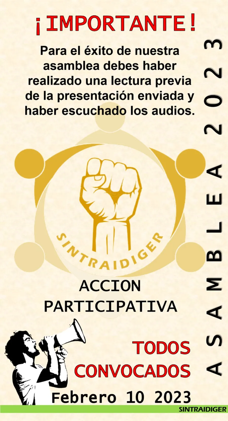 Evento SINTRAIDIGER 2023